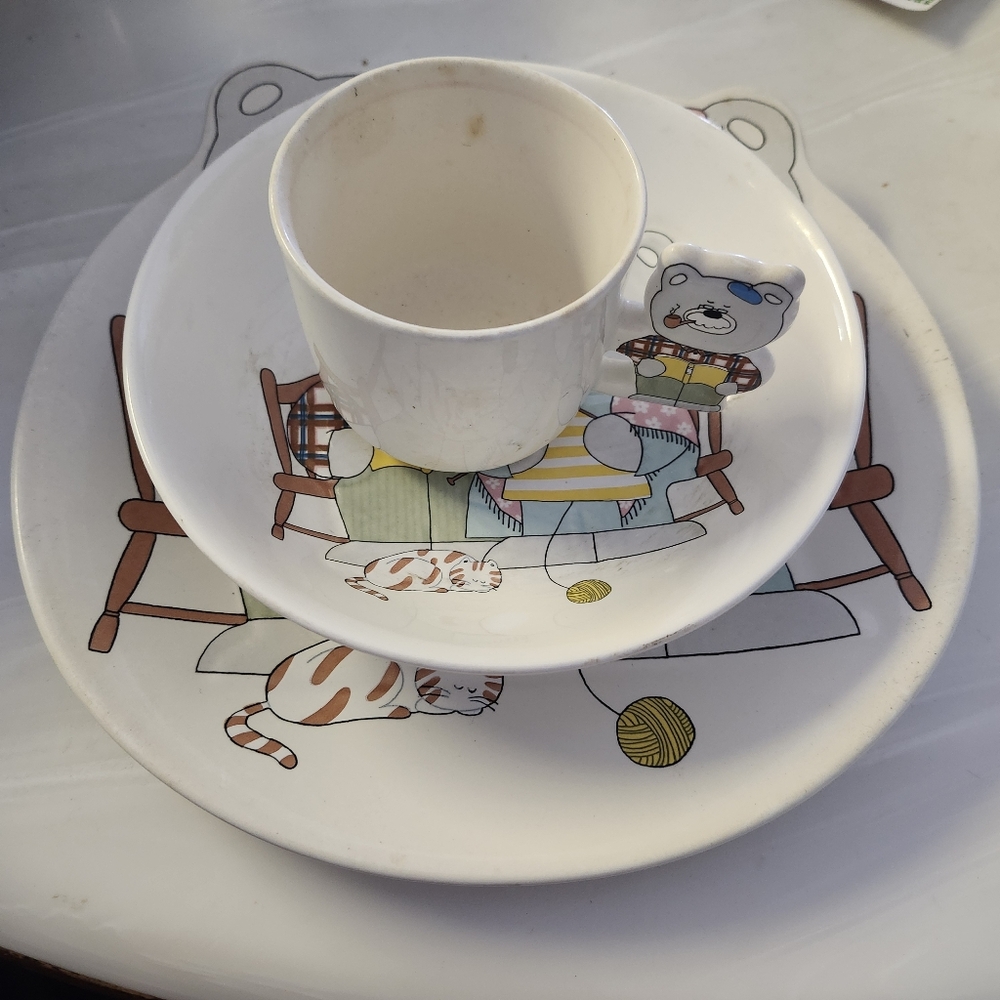 Mikasa Mama and Papa Bear Handle Kids Place Setting